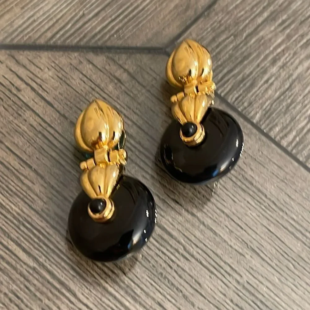 Joan Rivers Interchangeable Door Knocker Earrings Disc Drop Dangle Clip Ons